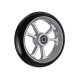 Front wheelchair wheel OMOBIC LOTUS MAGNICORE 5'', D125 x 34 mm, silver powder coating magnesium rim, black PU tyre